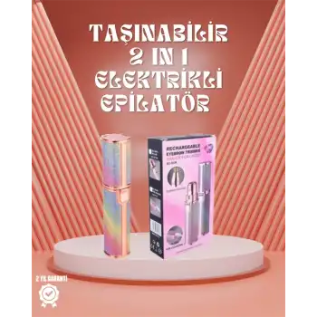 Paslanmaz Çelik Bıçaklı USB Epilatör – Kaş, Üst Dudak ve Çene Tüy Temizleyici