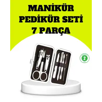 Paslanmaz Çelik Kişisel Bakım Seti – 7 Parça