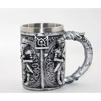 Paslanmaz Çelik Şövalye Kupa Bardak (Büyük Boy)