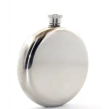 Paslanmaz Çelik Yuvarlak 8 Oz Tekli Matara Alk2677