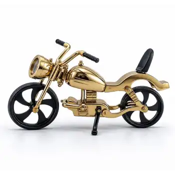 Pirinç Motosiklet Maketi Dekoratif Motor Modeli 3203