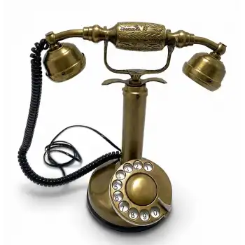 Pirinç Nostaljik Masa Telefonu 3210