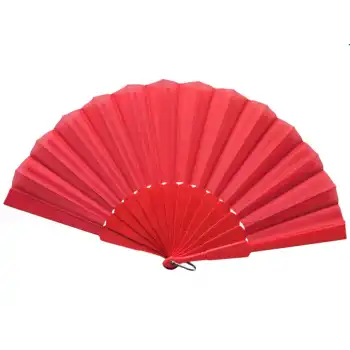 Plastik Kumaş Yelpaze 12li Kırmızı