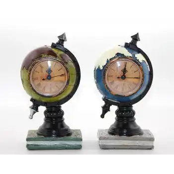 Polyester Saatli Dünya Küre Alk2833