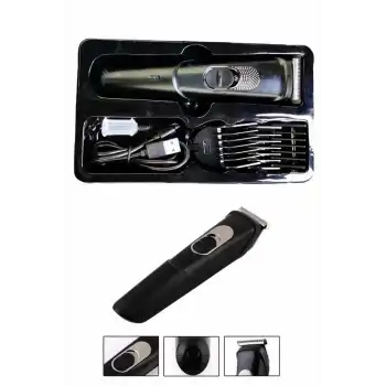 Pro Şarjlı Saç Sakal Tıraş Makinesi Ense Kesme Makinesi Lazer Öncesi Kısaltma