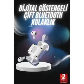 Profesyonel Dijital Göstergeli Düşük Gecikme Bluetooth Kulaklık Çift Kulaklık