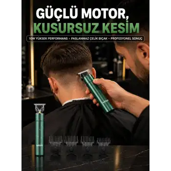 Profesyonel Salon Kalitesinde Saç ve Sakal Kesme Makinesi