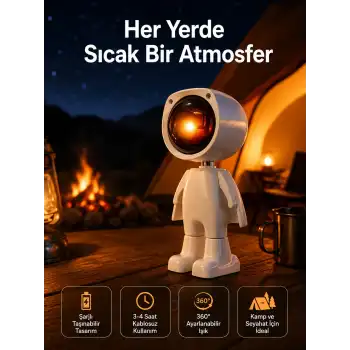 Projektör Atmosfer Işık Lambası Projektör Güneş Lambası Masa Lambası