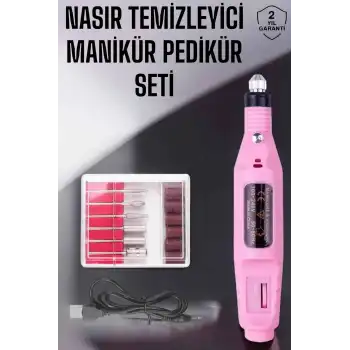 Protez Tırnak Manikür ve Pedikür Seti Elektrikli