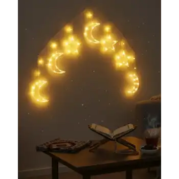 Ramazan Dekorasyon İçin Büyük Ay Yıldız Led Işık