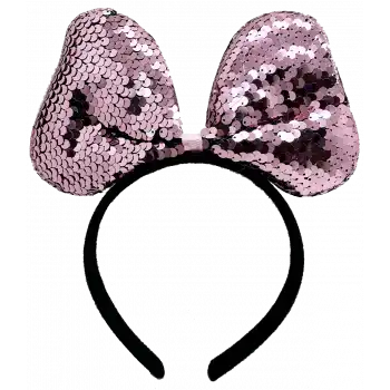 Renk Değiştiren Pullu Fiyonk Parti Tacı Pembe Gümüş