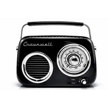 Retro Tasarımlı Bluetooth Fm Radyo Siyah