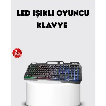 RGB Aydınlatmalı Klavye Mouse Seti – USB Bağlantılı, Türkçe Q, Ayarlanabilir DPI, Ergonomik Yapı