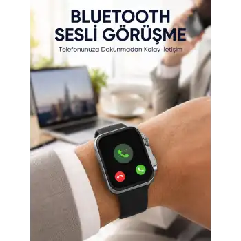 RS12 PRO+ Titanyum Kasa Akıllı Saat – Uyku ve Nabız Takibi, Suya Dayanıklı, Bluetooth Arama Yeni Nesil
