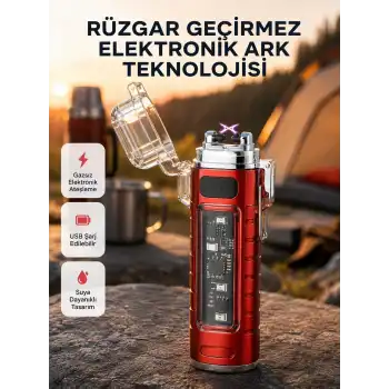 Rüzgar Geçirmez Elektrikli Çakmak Hayatta Kalma Tasarımlı