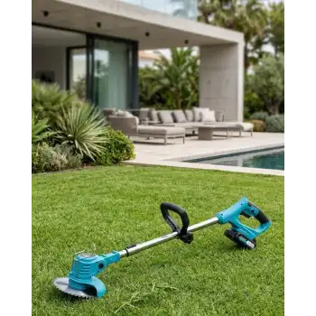 Şarjlı Çim Biçme Tırpanı 2 Bataryalı Bıçak Hediyeli Bahçe Makinesi