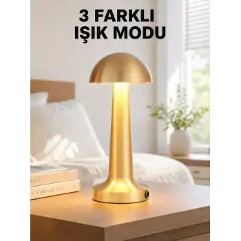 Şarjlı Dimmerli LED Masa Lambası – 4-8 Saat Aydınlatma Yeni Nesil