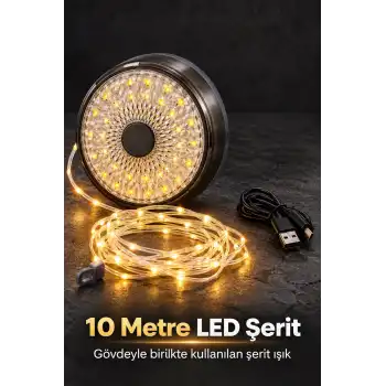 Şarjlı Kamp Lambası ve Çok Modlu LED Şerit Işık