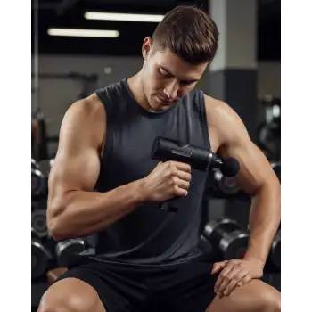 Şarjlı Masaj Tabancası 4 Başlıklı Mini Masaj Tabancası ve Masaj Aleti