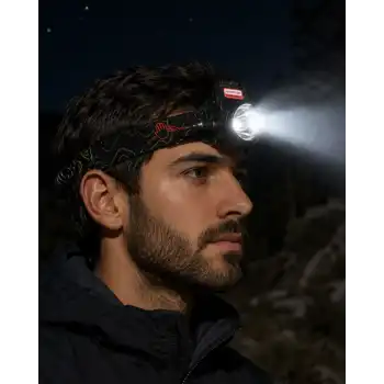 Şarjlı Sensörlü LED Kafa Lambası Zoom Özellikli Güçlü Aydınlatma
