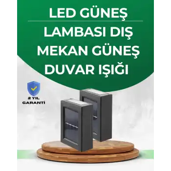 Şeffaf Abajurlu Duvar Tipi Solar Işık