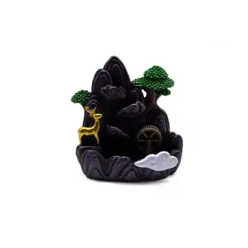 Seramik  Şelale Aromaterapi Geri Akışlı Tütsülük