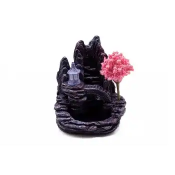 Seramik  Şelale Aromaterapi Geri Akışlı Tütsülük