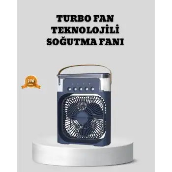 Sessiz Çalışan Turbo Fan Güçlü Hava Akışlı Masa Üstü Vantilatör