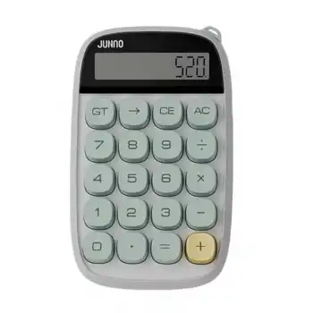 Sevimli Kare Tuşlu 10 Haneli Ldc Ekran Hesap Makinası Yeşil