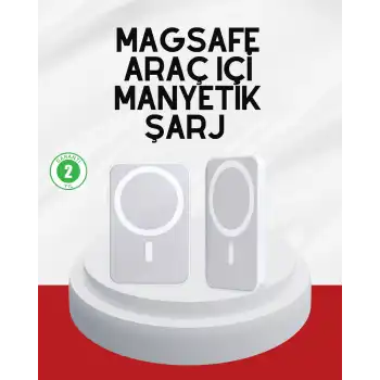 Şık Tasarımlı MagSafe Araç Telefon Tutucu Type-C Girişli