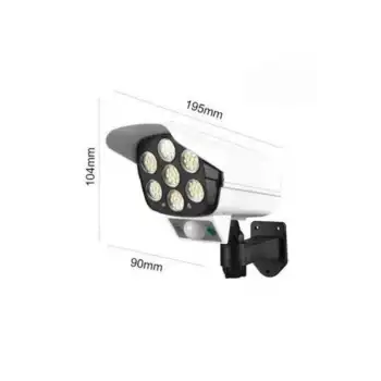 Solar Lamba Kamera Görünümlü Duvar Lambası Dönebilen Bahçe Aydınlatması