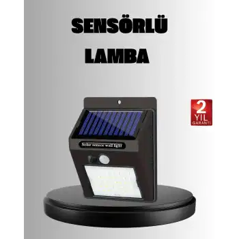 Solar LED Bahçe Aydınlatma – Hareket Sensörlü, Güneş Paneliyle Şarj Olan, IP65 Dayanıklı