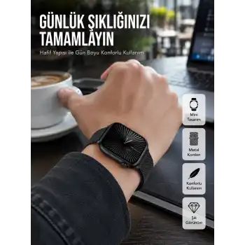 SQ-16 Mini Series 10 – Dokunmatik Akıllı Saat | Kalp Ritmi, SpO2, Uyku Takibi