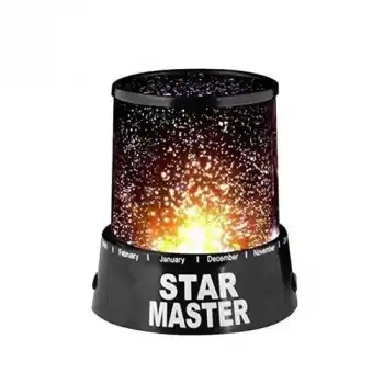 Star Master Pilli Gökyüzü Projeksiyonlu Led Renkli Yıldızlı Tavan Işık Yansıtma Gece Lambası