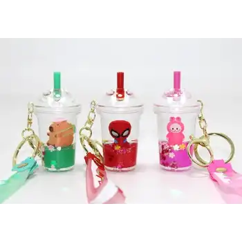 Sulu Silikon Anahtarlık Spiderman, Labubu,kapibara Alk5282