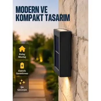 Suya Dayanıklı Güneş Enerjili Bahçe Lambası Yeni Nesil