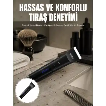 Suya Dayanıklı Tıraş Makinesi – Hassas Paslanmaz Çelik ve Titanyum Bıçak Yeni Nesil
