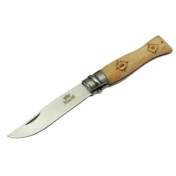 T0221 Bahçe Çakı 16 Cm - Ahşap Sap, Bilezikli, Kılıflı