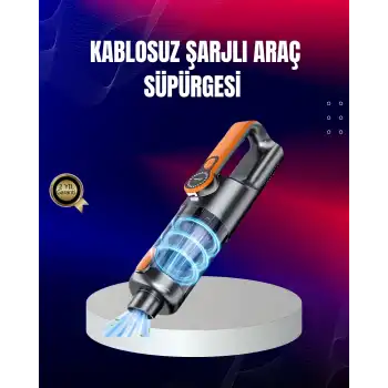 Taşınabilir Şarjlı El Süpürgesi Çok Yönlü Temizlik 5 Başlıklı Numaratör Hediyeli
