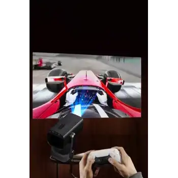Taşınabilir Sinema Oyun Projektörü Akıllı Projeksiyon Android 11