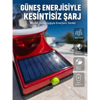 Taşınabilir Solar LED Parti Lambası USB Şarjlı Renkli Dekoratif Aydınlatma