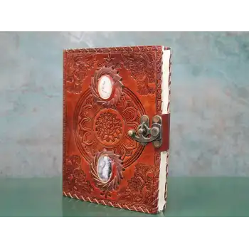 Taşlı Deri Defter Model 2