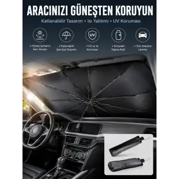 Tüm Araçlar İçin Şemsiye Güneşlik Ön Cama Uygun Özel Kaplama