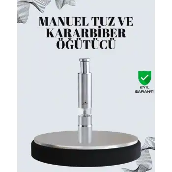 Tuz ve Kararbiber Öğütücü - Şeffaf Akrilik Hazne