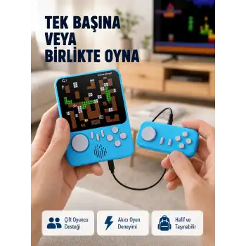 TV Bağlantılı Çift lu Şarjlı Retro Gamepad Seti