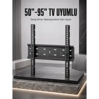 TV Duvar Askı Aparatı 50-95 İnç Uyumlu Güvenli Sabit Montaj