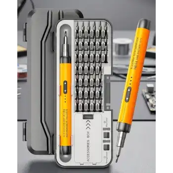 Type C Şarjlı Mini Elektrikli Tornavida 38 Uçlu Manyetik Tamir Kiti