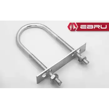 U Civata, Karşılık Demiri + Somunlu - M8x35 - 25 Set