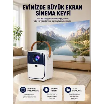 Ultra HD Android TV Kutusu 32GB Depolama USB HDMI Fan Sistemli Yeni Nesil