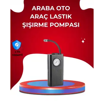 USB Şarjlı Kompakt Elektrikli Hava Kompresörü 3000 mAh